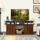 63 Inch TV Entertainment Console Center with 2 Cabinets by LJGDeals