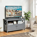 44 Inch Wooden Storage Cabinet TV Stand by LJGDeals