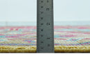 Custom Made Red And Olive Traditional Floral Design Hand Knotted Wool Rug
