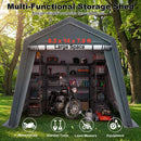 Outdoor Storage Shed 8.3 x 14 Ft with Roll-Up Zipper Door by LJGDeals