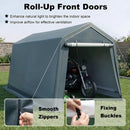 Outdoor Storage Shed 8.3 x 14 Ft with Roll-Up Zipper Door by LJGDeals