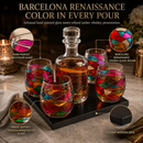 Artisanal Hand Painted Glassware Gift