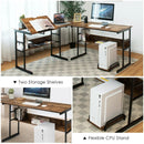 L-Shaped Computer Desk with Tiltable Tabletop by LJGDeals