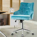 Tufted Upholstered Swivel Computer Desk Chair with Nailed Tri by LJGDeals