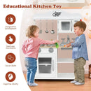 Wooden Pretend Play Kitchen Set for Kids with Accessories and Sink by LJGDeals