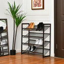2/3/4 Tiers Flat and Slant Metal Shoe Rack for Entryway Hallway-4-Tier by LJGDeals