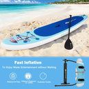 10 Feet Inflatable Stand Up Paddle Board with Adjustable Paddle Pump by DirectDeals