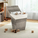 Foldable Handwoven Laundry Hamper with Removable Liner by LJGDeals