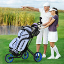 Folding 3 Wheels Golf Push Cart with Brake Scoreboard Adjustable Handle by LJGDeals