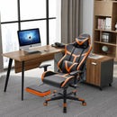 Reclining Racing Chair with Lumbar Support Footrest by LJGDeals