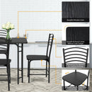 5 Pieces Wood Rectangular Dining Table Set by LJGDeals