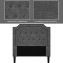 Linen Twin Upholstered Platform Bed with Frame Headboard Mattress Foundation by LJGDeals
