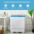 26 Pound Portable Semi-automatic Washing Machine with Built-in Drain Pump by LJGDeals