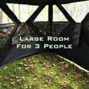 3 Person Portable Pop-Up Ground Hunting Blind with Tie-downs by LJGDeals