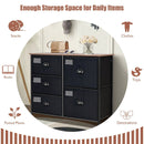 5-Drawer Storage Dresser for Bedroom Closet Entryway-Black by LJGDeals
