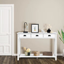 Wooden Console Table with 3 Drawers and 2-Tier Shelves by LJGDeals