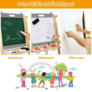 Kids Art Easel with Paper Roll Double Sided Chalkboard and Whiteboard-Gray by LJGDeals