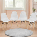 4 PCS Children Chair Set Medieval Style Dining Chairs with Wood Legs by LJGDeals