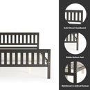 Queen Wood Platform Bed with Headboard by LJGDeals