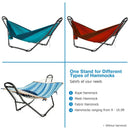 Hammock Stand Heavy Duty Steel Frame with Adjustable Chains by LJGDeals