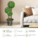 36-Inch Artificial Topiary Triple Ball Tree for Indoor and Outdoor by LJGDeals