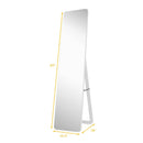 Full Length Frameless Wall Mountable Floor Mirror-White by LJGDeals
