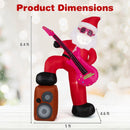 8.4 ft Inflatable Santa Claus with Sound-synced Light Effect and LED Lights by LJGDeals