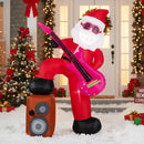 8.4 ft Inflatable Santa Claus with Sound-synced Light Effect and LED Lights by LJGDeals