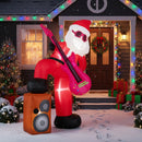 8.4 ft Inflatable Santa Claus with Sound-synced Light Effect and LED Lights by LJGDeals