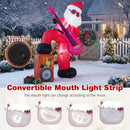 8.4 ft Inflatable Santa Claus with Sound-synced Light Effect and LED Lights by LJGDeals