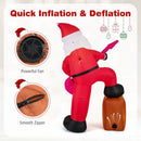 8.4 ft Inflatable Santa Claus with Sound-synced Light Effect and LED Lights by LJGDeals