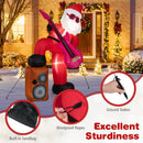 8.4 ft Inflatable Santa Claus with Sound-synced Light Effect and LED Lights by DirectDeals