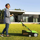13 Inch 12 Amp Electric Scarifier with Collection Bag and Removable Blades by LJGDeals