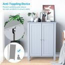 2-Door Bathroom Floor Storage Cabinet Space Saver Organizer by LJGDeals