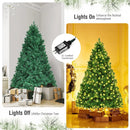 7 Feet PVC Artificial Christmas Tree with LED Lights by LJGDeals