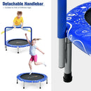 36 Inch Kids Trampoline Mini Rebounder with Full Covered Handrail by LJGDeals