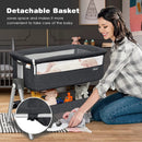 Portable Baby Bedside Sleeper with Adjustable Heights and Angle by LJGDeals