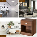 2 Pieces Nightstand with Storage Drawer and Cabinet by LJGDeals