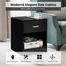 2 Pieces Nightstand with Storage Drawer and Cabinet by LJGDeals