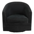 Assembly Accent Chair with 360-Degree Swivel Metal Base for Living Room by LJGDeals