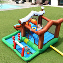 Outdoor Indoor Inflatable Kids Bounce House with 480W Air Blower by LJGDeals