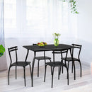 5 Pieces Dining Table Set with 4 Chairs and Backrests by LJGDeals