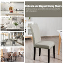 Set of 2 Fabric Upholstered Dining Chairs with Nailhead by LJGDeals