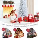 6 Feet Unlit Artificial Slim Pencil Christmas Tree with Metal Stand by LJGDeals
