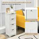 Free-Standing Side Storage Organizer with 4 Drawers by LJGDeals