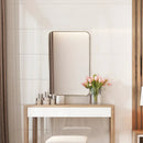 32 Inch x 20 Inch Metal Frame Wall-Mounted Rectangle Mirror by LJGDeals