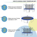 14Ft Replacement Weather-Resistant Trampoline Safety Enclosure Net by LJGDeals