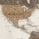 Personalized Push Pin World Map Canvas Print Custom Family by MyGreatCanvas | Canvas Wall Art Prints | Photo Prints & Wall Decor