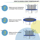 Replacement Weather-Resistant Trampoline Safety Enclosure Net-15 ft by LJGDeals