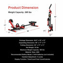 4-in-1 Folding Rowing Machine with Control Panel for Home Gym by LJGDeals